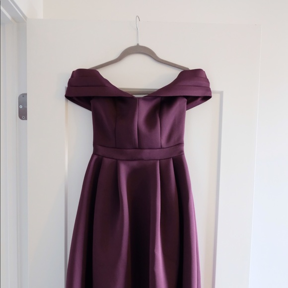 ASOS aubergine formal dress - Picture 5 of 15